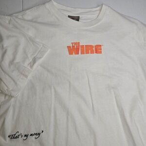SHOE PALACE HBO The Wire Marlo Stanfield Large White Short Sleeve T-shirt -1902